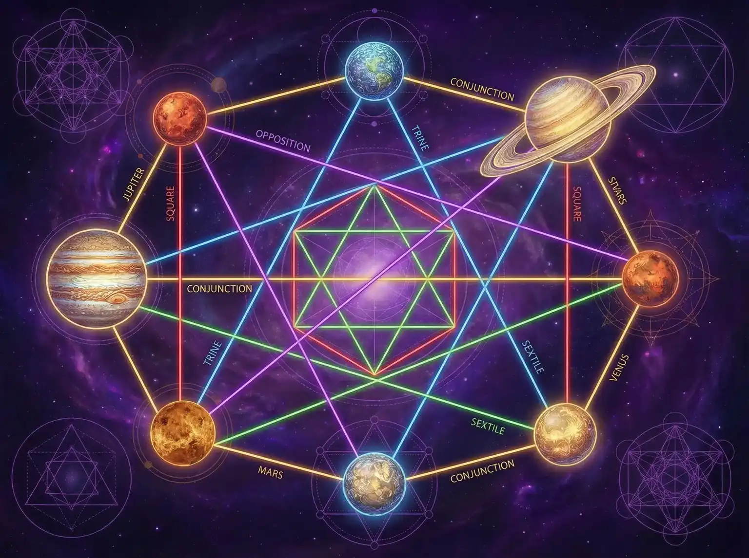 行星相位解读 - 台湾佬中文娱乐网址 | 占星学进阶
